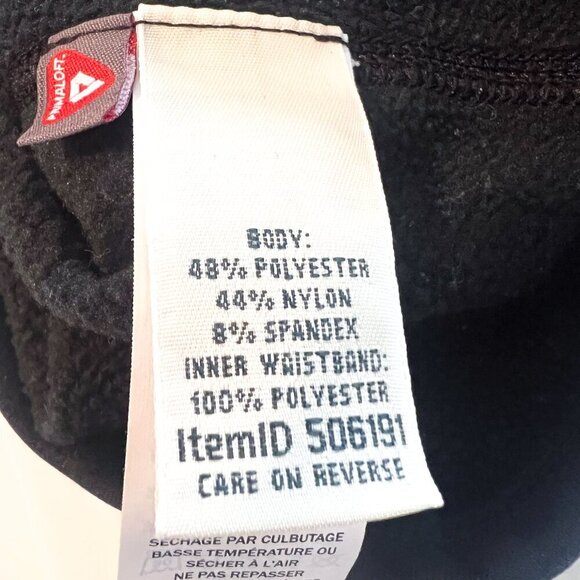 NEW LL Bean Primaloft Therma-stretch Fleece Mid-Rise Straight-Leg Black Pants XL - Picture 15 of 16